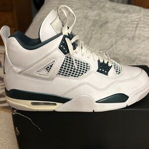 Jordan White and Teal Sneakers